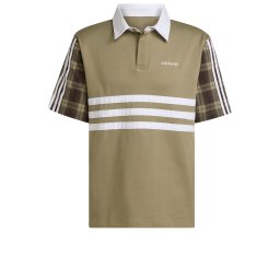 ADIDAS ORIGINALS Tricou 'Tartan' kaki / oliv / alb