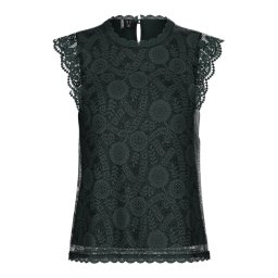PIECES Bluză 'PCOLLINE' verde închis