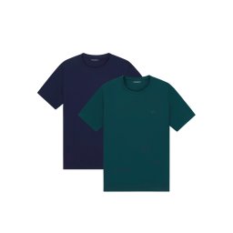 Emporio Armani Tricou albastru marin / verde închis