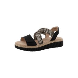 TOM TAILOR Sandale bej / negru