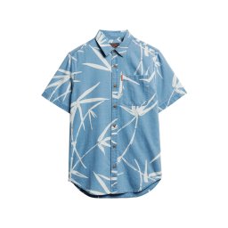 Superdry & Co Cămașă albastru deschis / alb