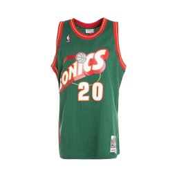 Mitchell & Ness Tricot 'NBA SS G.P 95-96' verde / roșu / alb lână