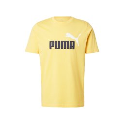 PUMA Tricou funcțional 'ESS No. 1' galben / negru / alb