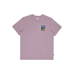 BILLABONG Tricou 'Post Cards' azuriu / galben auriu / mov pastel / negru