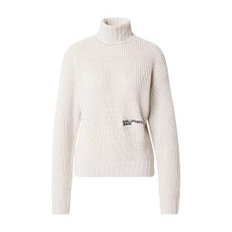 KARL LAGERFELD JEANS Pulover negru / alb lână