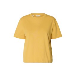 SELECTED Tricou 'SLFEssential' galben curry