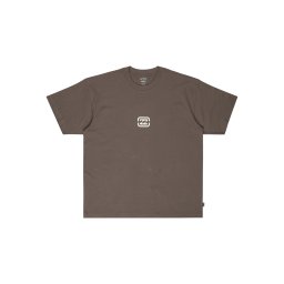 BILLABONG Tricou 'Bracket' ciocolatiu / alb