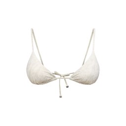 Calvin Klein Swimwear Sutien costum de baie gri deschis / alb