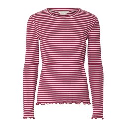 SELECTED Tricou 'SLFELLEN' roșu vin / alb