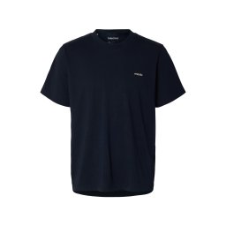 SELECTED Tricou 'SLHAUBREY' albastru noapte