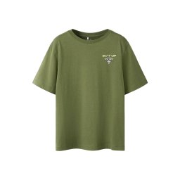 NAME IT Tricou 'NKMHansy' gri / kaki / oliv / alb