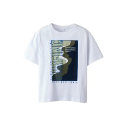 NAME IT Tricou 'NKMHansy' albastru / kaki / verde pastel / alb