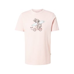 BLEND Tricou 'BHKarsten' bej / albastru deschis / portocaliu piersică