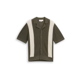 TOM TAILOR DENIM Geacă tricotată crem / kaki