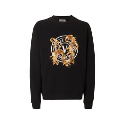 Versace Jeans Couture Bluză de molton maro / negru / alb