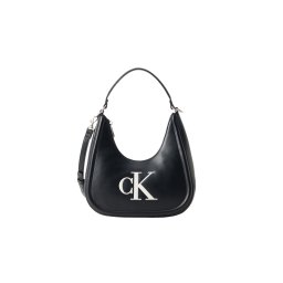 Calvin Klein Geantă de umăr negru / alb