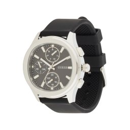 GUESS Ceas analogic negru / argintiu