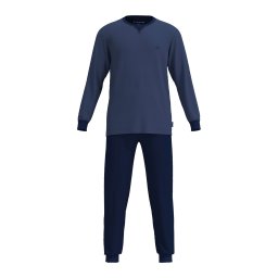 TOM TAILOR Pijama lungă albastru marin / bleumarin