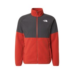THE NORTH FACE Jachetă fleece funcțională 'GLACIER' gri metalic / portocaliu homar / alb