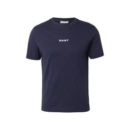 GANT Tricou albastru închis / alb
