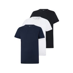 HOLLISTER Tricou bleumarin / negru / alb