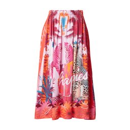 miss goodlife Fustă 'Tiger Heart' portocaliu / roz / roz / negru