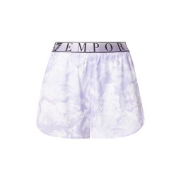 EA7 Emporio Armani Pantaloni sport mov lavandă / negru / alb