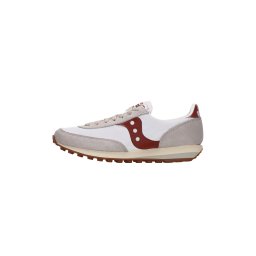 saucony Sneaker low 'TRAINER 80' gri taupe / roșu burgundy / alb