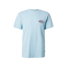 BILLABONG Tricou 'Diamond Vision' albastru pastel / portocaliu caisă / negru