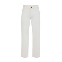 WE Fashion Pantaloni eleganți alb