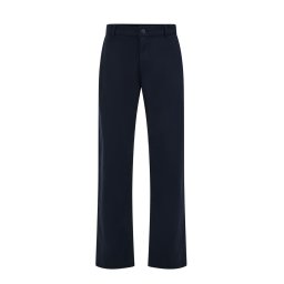 WE Fashion Pantaloni eleganți albastru închis