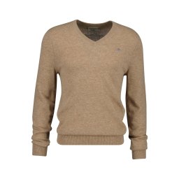 GANT Pulover 'Extrafine' albastru închis / maro deschis / gri deschis / roșu / alb