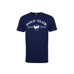 HARVEY MILLER Tricou 'Club' albastru închis / alb