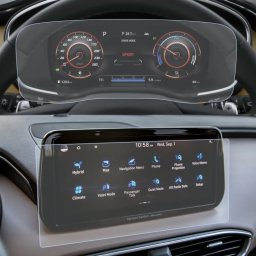 Hyundai Santa Fe 2021+ Set (2 buc.) Folii de Protectie pentru Ceasuri/Navigatie - HD-Premium FoliaTa