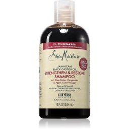 Shea Moisture Jamaican Black Castor Oil Strengthen & Restore sampon fortifiant pentru păr creț 384 ml