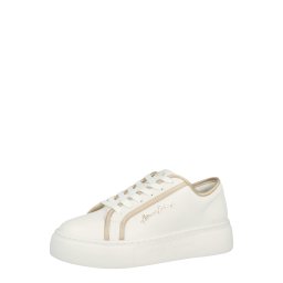 ARMANI EXCHANGE Sneaker low auriu / alb murdar