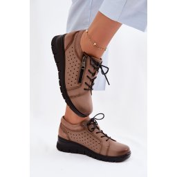 Pantofi cu platformă din piele pentru femei Vinceza