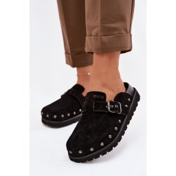 Sandale cu platformă Big Star din piele întoarsă