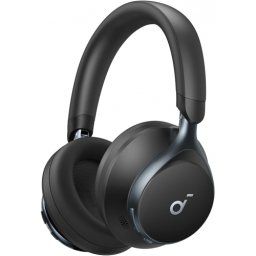 Casti Anker "Soundcore Space One", Over-Ear, utilizare multimedia, Bluetooth 5.3, wireless, durata baterie pana la 55 ore, Noise cancelling, ANC, 3 x mic, negru, "A3035G11" (timbru verde 0.8 lei) - 0194644138646