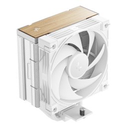COOLER DeepCool "AK400 G2 WH" skt. Intel si AMD, racire cu aer, vent. 120mm, 2200 rpm, 4 heatpipies, inaltime 156mm, top cover lemn, alb,"R-AK400G2-WHNNMN-GJD" (timbru verde 0.8 lei)