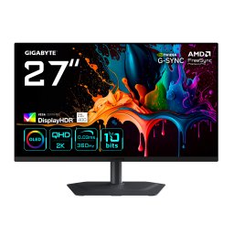 Monitor GIGABYTE MO27Q3, IPS, 27", QHD, 2560 x 1440, HDMI, DisplayPort, 360Hz, 1ms, Negru "MO27Q3" (timbru verde 7 lei)