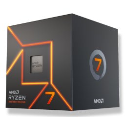 AMD CPU Desktop Ryzen 7 8C/16T 7700 (5.3GHz Max, 40MB,65W,AM5) box, with Radeon Graphics and Wraith Stealth Cooler "100-100000592SBX"