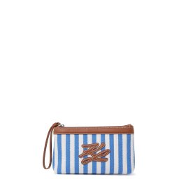 KARL LAGERFELD Geantă mică K/Autograph Stripe Pouch B2W46083 349 silver lake blue