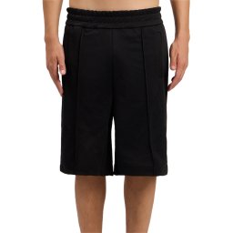 PALM ANGELS Bermude B Curved Logo PMCL00AS26FAB001 1003-black off white