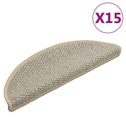 Covorase scari autoadezive 15 buc. verde 56x17x3cm aspect sisal GartenMobel Dekor