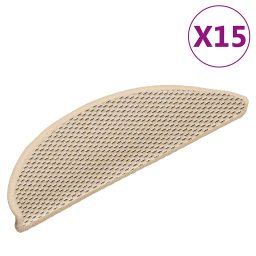 Covorase scari autoadezive 15 buc berber 56x17x3cm aspect sisal GartenMobel Dekor