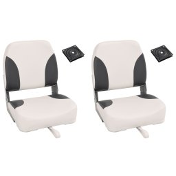 Set 2 scaune pliabile pentru barca, spatar mic GartenMobel Dekor