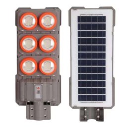 Lampa solara stradala putere 400W senzor miscare 6 casete portocalie