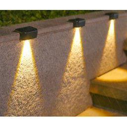 Pachet 4 ,8,16,24 buc lampi solare pentru trepte , balustrada ,glaf , lumina calda rece