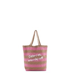 COLORS OF CALIFORNIA Geantă Rafia Multicolor COC.HC.HOLLY03 tan